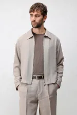 Veste d'été Antioch beige en mélange de lyocell