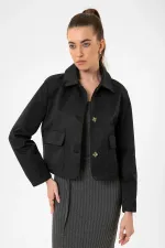 Antioch Black Women's Seasonal Thin Short Jacket
