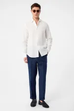 Chemise homme Antioch Ecru 100% lin coupe confort