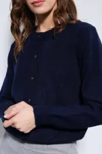 Gilet Antioch Navy à texture douce