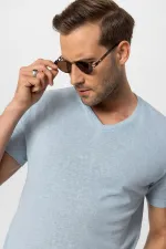 Antioch Bebe Mavi V Yaka Basic Erkek T-Shirt