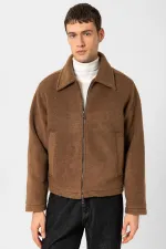 Veste pour homme Antioch Coffee, texture douce et décontractée