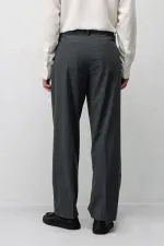 Antioch Gri Relaxed Fit Pileli Erkek Pantolon Antioch Gri Relaxed Fit Pileli Erkek Pantolon