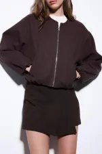 Veste courte Antioch Coffee pour femme