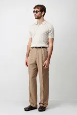 Polo homme en maille texturée Antioch Stone