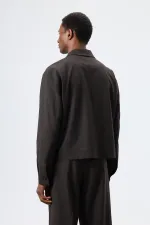 Antioch Açık Kahve Çizgili Mevsimlik Erkek Mont