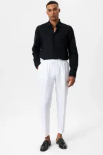 Antioch Black Linen Blend Men's Shirt