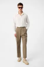 Antioch Ecru Relax Fit Textured Men's Shirt