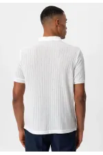 Antioch Beyaz Slim Fit Polo Yaka Erkek T-Shirt