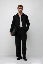 Veste de printemps Antioch noire coupe décontractée pour homme