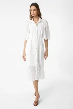 Antioch White Women's Lace Embroidered Dress