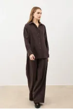 Antioch Dark Brown Modal Blend Women's Trousers