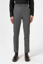 Antioch Antrasit Klasik Yüksek Bel Erkek Pantolon