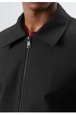 Antioch Siyah Çizgili Mevsimlik Erkek Mont