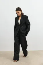 Antioch Black Double-Breasted Women's Blazer