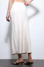 Jupe midi en satin Antioch Stone