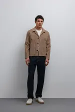 Antioch Bej Süet Erkek Klasik Ceket