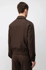 Antioch Koyu Kahve Bel Lastikli Erkek Mont