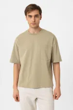 Antioch Khaki Relaxed Basic Men's T-Shirt