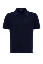 Antioch Lacivert Slim Fit Polo Yaka Erkek T-Shirt