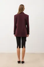 Blazer Antioch bordeaux ceinturé pour femme