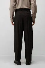 Costume rayé coupe décontractée Antioch Coffee pour homme