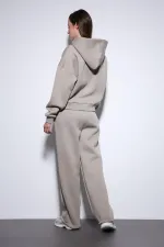 Antioch Light Mink Zip-Up Hooded Women's Sweatshirt