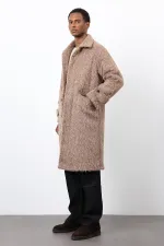 Antioch Açık Kahve Suni Kürk Erkek Kaban