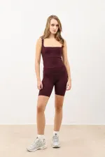 Leggings de sport courts bordeaux Antioch