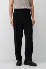 Antioch Siyah Modal Kumaş Erkek Pantolon