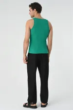 Débardeur homme Antioch vert canard coupe slim
