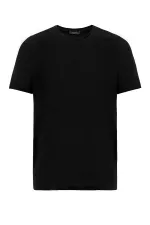Antioch Black Basic Crew Neck Men's T-Shirt