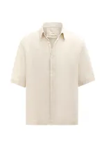 Antioch Beige 100% Linen Relaxed Men's Shirt