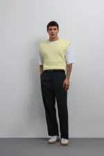 Gilet en maille jaune Antioch pour homme