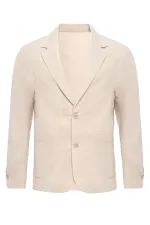Antioch Ekru Astarsız Torba Cepli Erkek Blazer Ceket Antioch Ekru Astarsız Torba Cepli Erkek Blazer Ceket