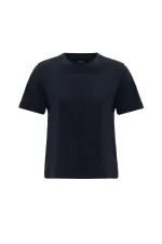 Antioch Navy Blue Women's Crew Neck Basic T-Shirt