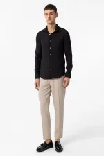 Antioch Siyah Slim Fit Erkek Gömlek