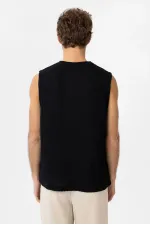 Débardeur texturé noir Antioch pour homme