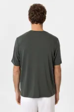 Antioch Khaki Regular Fit Basic Men's T-Shirt