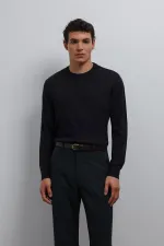 Antioch Lacivert Yumuşak Dokulu Basic Erkek Kazak