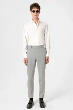 Antioch Grey Classic High-Waisted Men's Trousers