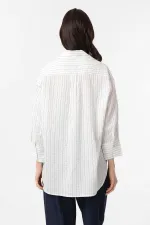 Antioch White Striped Women's Shirt