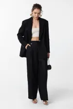 Antioch Black 100% Linen Women's Blazer Jacket