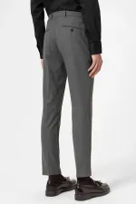Antioch Antrasit Klasik Yüksek Bel Erkek Pantolon