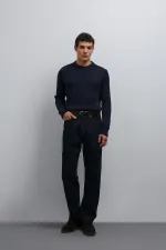 Antioch Navy Textured Knit Men's Sweater