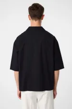 Antioch Black Relax Fit Short Men's Shirt