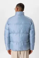 Antioch Bebe Blue Stand-Up Collar Rubber Padded Jacket