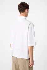 Antioch White Relax Fit Short Men's Shirt