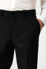 Antioch Siyah Yüksek Bel Klasik Erkek Pantolon