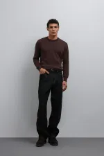 Antioch Kahve Yumuşak Dokulu Basic Erkek Kazak